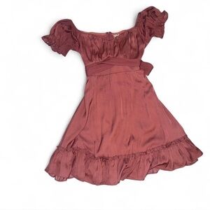 Angel Biba Ruffle Puff Sleeve Wrap Dress NWT Size Medium